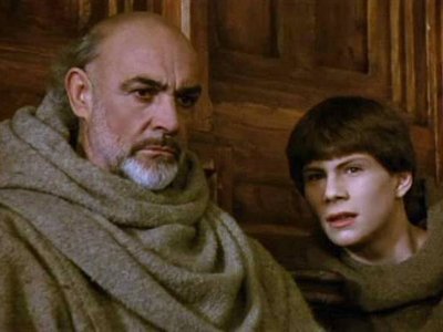 Sean Connery and Christian Slater in The Name of the Rose