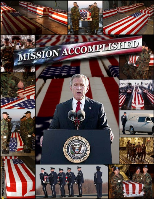 If President Bush set out to mismanage two wars, destory the economy and lose an entire city then: Mission Accomplished