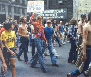 A gay rights march (picture from www.reelpridemichigan.com)