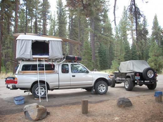 Take your camp anywhere with your 4X4 vehicle!