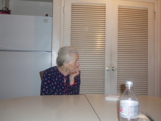 And his dear wife, in her late eighties, who is gradually fading as the woman he has known