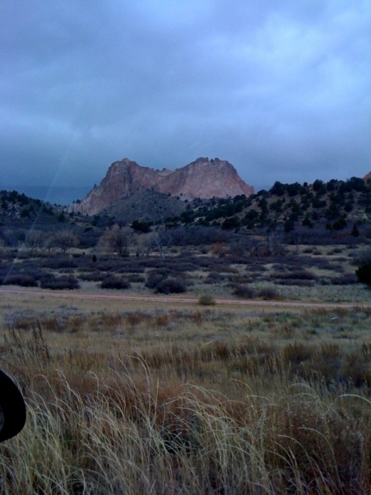 The countryside between Denver and Colorado Springs.