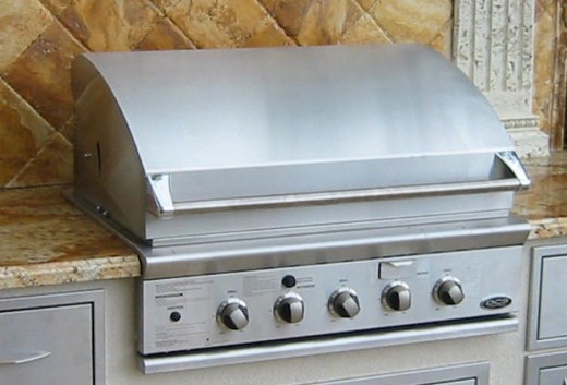 dcs built in 36" gas grill-head