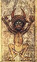 Depiction of the Devil as seen in the Codex Gigas.