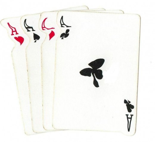 Poker Clip Art - 4 Aces Goo Effect