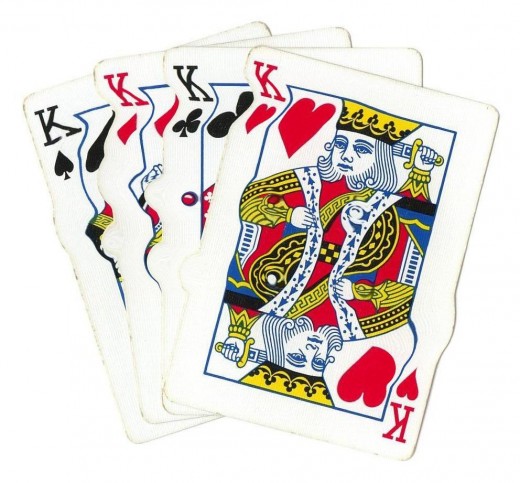 Poker Clip Art - 4 Kings Goo Effect