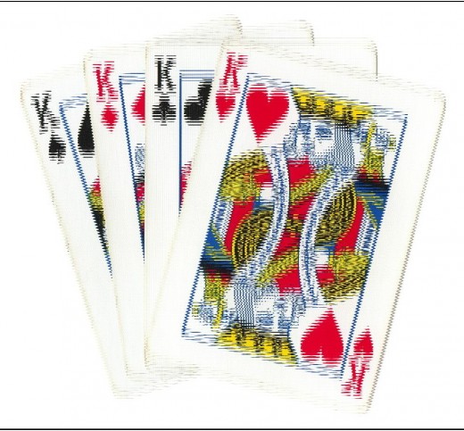 Poker Clip Art - 4 Kings Vibration Effect