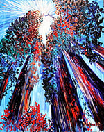 "Reaching Up" Giclee 8 x 10 Prints on Canvas by Janice Vanchronkhite