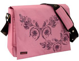 Pretty pink laptop bag for women