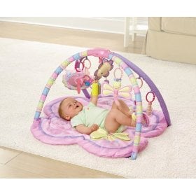 Pink baby play gym from Bright Starts