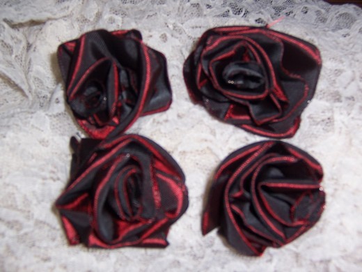 (c) KCC Big Country-These are the ribbon roses I made from watching the video