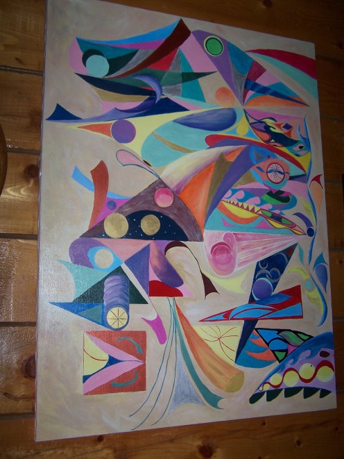 "Day at the Beach" by L. Thykeson and K. Thykeson