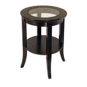 Round end tables are available in different colours