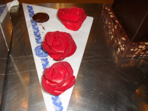 Chocolate roses