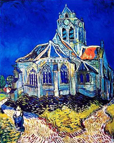 Van Gogh Painting: The Church of Auvers (8)