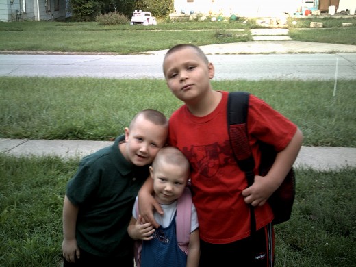 My three little ones, Travis, Loree and Marc Anthony (from left to right)