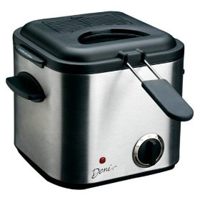 Stainless steel mini deep fat fryer