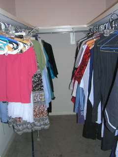 Closet before