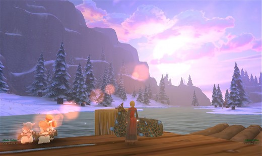 On the dock in Siveria, the level 11-20 League zone. So far I really like it!