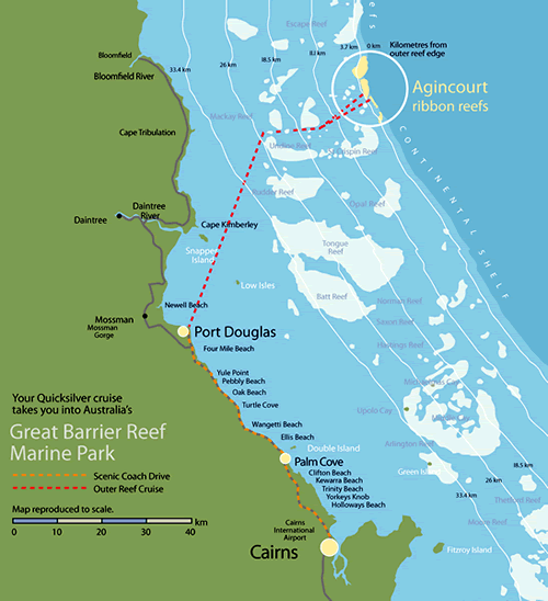 Map for the Barrier Reef 