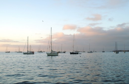 The evening at anchor in Turtle Bay - Pacific Coast of Baja  (Not exactly in the Sea, but a shot I couldn't leave out 
