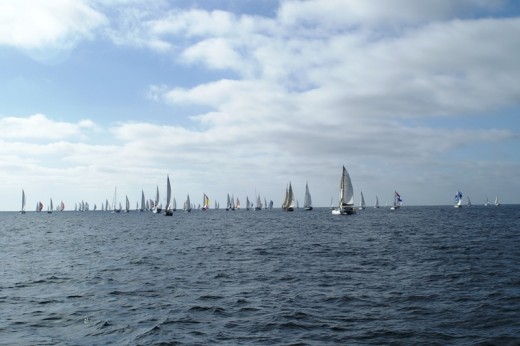 The morning departure from Turtle Bay - Baja Ha Ha 2006