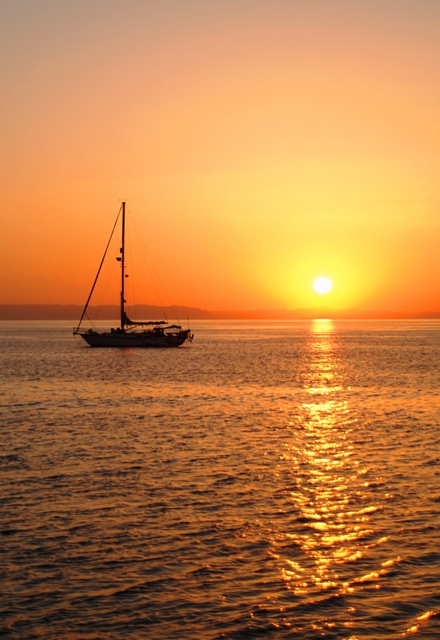 Sunset from Balandra Bay - La Paz, MX - Sea of Cortez