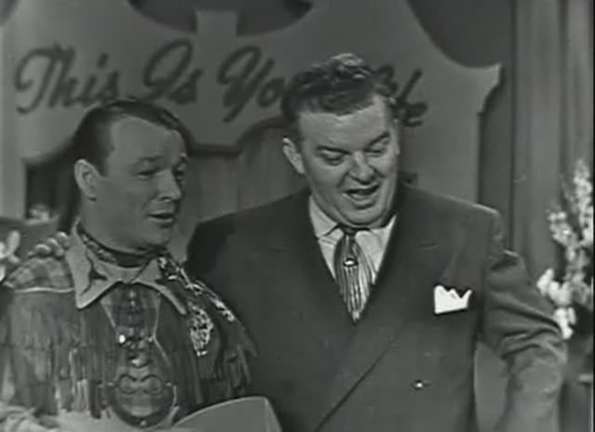 Film and TV cowboy Roy Rogers on TV Show "This Is Your Life." 