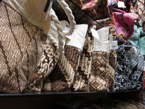 Batik bags and purses