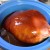 Pour the entire bottle of BBQ sauce over the chicken. I added about one bottle of water to the mixture. Pour the entire bottle of BBQ sauce over the chicken. I added about one bottle of water to the mixture.