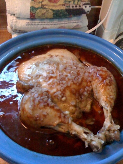 The chicken is doing well!