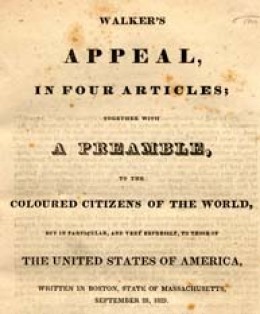 David walker appeal essay