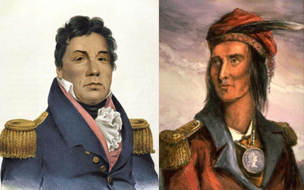 Choctaw Chief Pushmataha and Shawnee Chief Tecumseh 