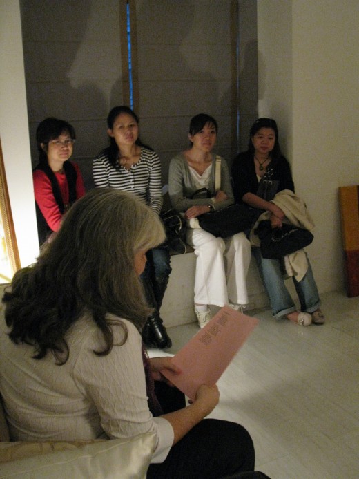 Bryant reads poems from Cyborg Chimera at a reading in Shanghai, November 2009
