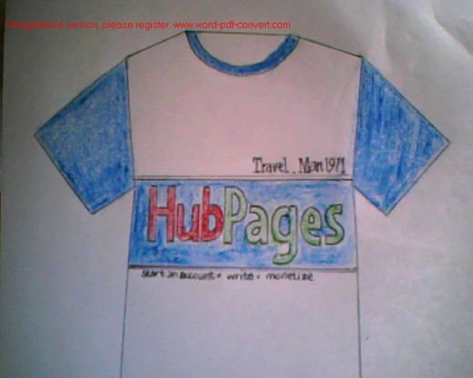HubPages on T-shirts
