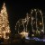 Christmas lights downtown.  Alamo in the background