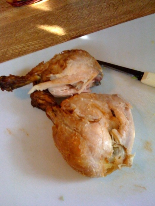 Chicken legs with dark meat