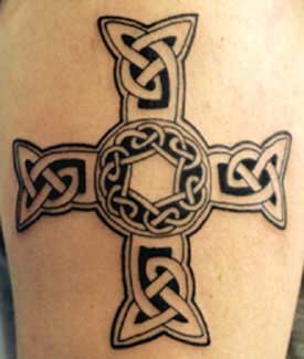 Irish Celtic Cross Tattoo