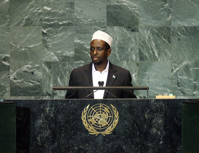 Leader of Somalia, president appointed February 2009 - Sheik Ahmed photo courtesy of maximsnews.com