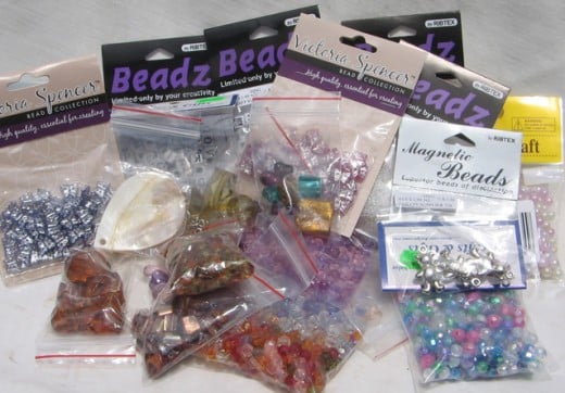 Beads can be brought in small bags for about $2.00