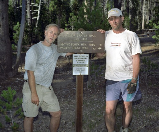 Bill and Jondolar at trail's end looking well worn out.