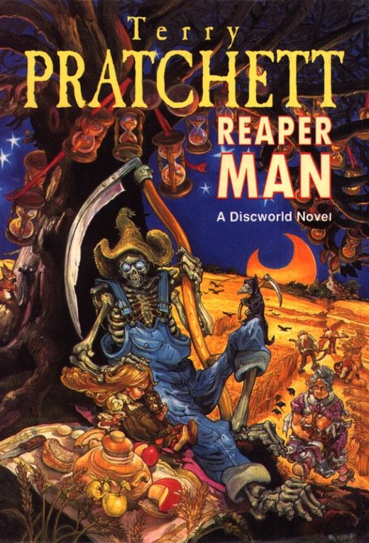 The Reaper Man is the second Discworld novel to revolve around the personification of Death. The Reaper Man is the second Discworld novel to revolve around the personification of Death.