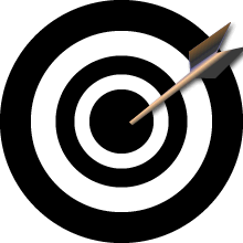 Take aim on your targeted goals.