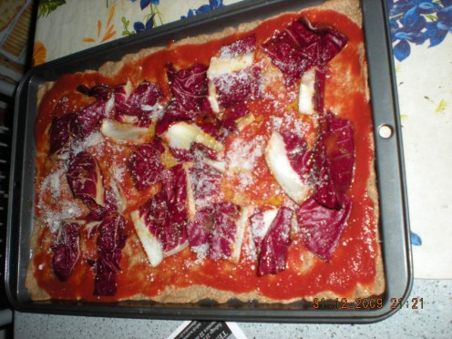 Chicory pizza