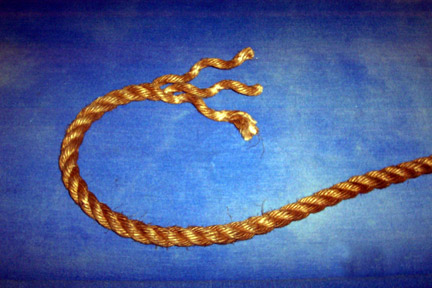 Untwist the strands on the end of the rope about 6 or 7 inches.