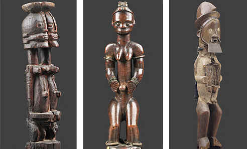Collecting art.  African art photo image of african sculptures taken from http://www.african-arts.info/images/collecting%20african%20art%20Pace.jpg copyright 2010.