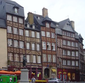 Medieval houses at Champ-Jacquet, Rennes