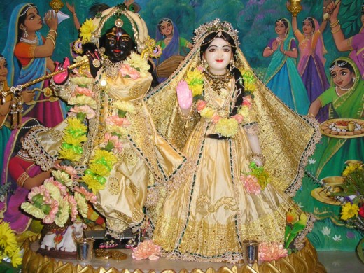 Lord Krsna and His Eternal Queen