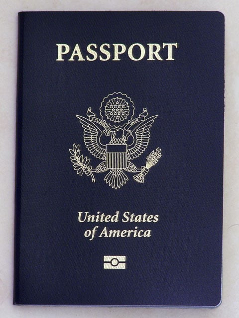 U.S. Passport with Biometrics Logo