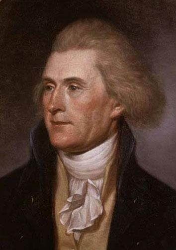 Thomas Jefferson, author of the Declaration of Independence, third President of the United States and staunch defender of individual liberty. (public domain photo courtesy of WikiPedia.org   http://en.wikipedia.org/wiki/File:T_Jefferson_by_Charles_Wi